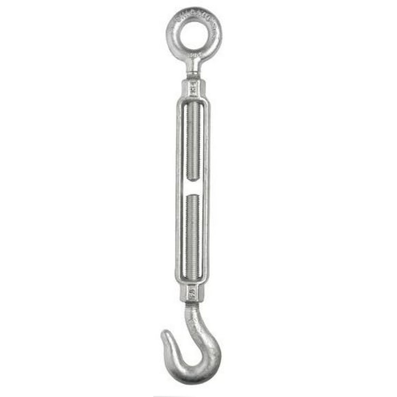 Forney 61324 Turnbuckle Hook and Eye 1/2-Inch-by-9-Inch Bracket Length 